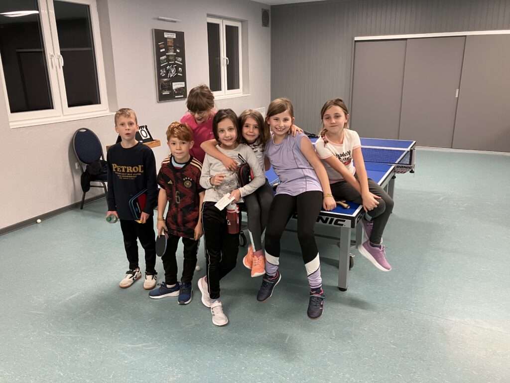 Viel Spaß beim TT – Kindertraining