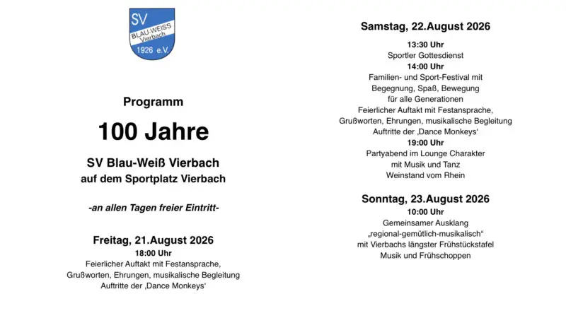 Nur noch wenige Wochen bis zum großen Fest